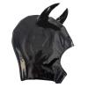 ALMYMM Sex Masks, Patent Leather Demon Devil Mask with Devil Horns Headgear for Halloween Cosplay, Themed Party Nightclub (XL) view 4