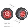 1/16 & 1/18 RC Truck Tires & Wheels - Pre-Glued All-Terrain Tires - 12mm Hex 2.56" OD - Fits for Traxxas Slash, ARRMA Mojave GROM, Tamiya, Kyosho, HPI - Durable Nylon Wheels for On/Off Road Bashing view 2