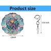 10 Inch Metal Sea Witch Wind Spinner - Dark Siren & Sea Shells - Ocean Beach Kinetic Art - 3D Rotating Outdoor Hanging Decor - Weather Resistant view 2