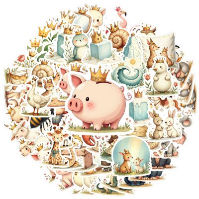 100Pcs Cartoon Crown Stickers, Waterproof Crown Sticker for Water Bottle Laptop Phone Cases Planner Skateboard Luggage Helmet Party Favor Decor, Ideal for Adults Teens Teacher Rewards C2A9Y