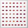 100Pcs Cartoon Lip Stickers, Waterproof Lip Sticker for Water Bottle Laptop Phone Cases Planner Skateboard Luggage Helmet Party Favor Decor, Ideal for Adults Teens Teacher Rewards C2C5C view 3