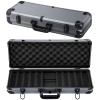 Eccliy Aluminum Poker Chip Case 500 Pcs Card Chip Holder Box Providing Full Protection, Chips, Cards, and Dice Not Included, Gray view 1
