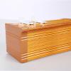 Kunovo Curtain Pelmet Gold Wood Grain Curtain Cassette Box Aluminum, Curtain Pelmet Baffle Double Rail Integrated, Splicable Curtain Box Valance Window Cornice(Wall Mount,2.4m/7.9ft) view 1