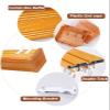 Kunovo Curtain Pelmet Gold Wood Grain Curtain Cassette Box Aluminum, Curtain Pelmet Baffle Double Rail Integrated, Splicable Curtain Box Valance Window Cornice(Wall Mount,2.4m/7.9ft) view 2