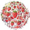 100Pcs Cartoon Strawberry Stickers, Waterproof Strawberry Sticker for Water Bottle Laptop Phone Cases Planner Skateboard Luggage Helmet Party Favor Decor, Ideal for Adults Teens Teacher Rewards C2B3J view 1