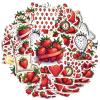100Pcs Cartoon Strawberry Stickers, Waterproof Strawberry Sticker for Water Bottle Laptop Phone Cases Planner Skateboard Luggage Helmet Party Favor Decor, Ideal for Adults Teens Teacher Rewards C2B3E view 1