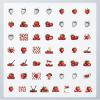100Pcs Cartoon Strawberry Stickers, Waterproof Strawberry Sticker for Water Bottle Laptop Phone Cases Planner Skateboard Luggage Helmet Party Favor Decor, Ideal for Adults Teens Teacher Rewards C2B3E view 3