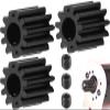 32P 11T RC Car Gear Set | 45# Steel Black Oxide | 5mm Bore +0.03mm | Precision Engineered Motor Pinion Gear Compatible with Traxxas/ARRMA/HPI/Kyosho (3-Pack with M4 Set Screws) view 1