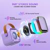 Mini Karaoke Machine for Kids,Portable Bluetooth Speaker with 2 Wireless Microphones,Toddler Music Player Toys,Easter Birthday Gifts for 3,4,5,6,7,8,9,10,11,12+Years Old Girls Boys(Purple) view 3