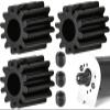 32P 12T RC Car Gear Set | 45# Steel Black Oxide | 5mm Bore +0.03mm | Precision Engineered Motor Pinion Gear Compatible with Traxxas/ARRMA/HPI/Kyosho (3-Pack with M4 Set Screws) view 1