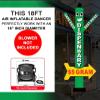18ft Dispensary Sky Inflatable Dancer - Street-Side Eye-Catching Vape Shop Dancing Man Best Prices Outdoor Advertising - $5 Gram Deals - Storefronts Dispensary Business Branding (Without Blower) view 2