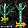 18ft Dispensary Sky Inflatable Dancer - Street-Side Eye-Catching Vape Shop Dancing Man Best Prices Outdoor Advertising - $5 Gram Deals - Storefronts Dispensary Business Branding (Without Blower) view 4