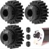 3-Pack Steel Metal 0.8M 5mm Pinion Motor Gear Sets 20T Compatible with HPI Kyosho Losi Axial Tamiya 1/8 1/10 RC Car Monster Truck Buggy, 0.8 Module Gear for Traxxsa Arrma view 1
