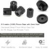 3-Pack Steel Metal 0.8M 5mm Pinion Motor Gear Sets 29T Compatible with HPI Kyosho Losi Axial Tamiya 1/8 1/10 RC Car Monster Truck Buggy, 0.8 Module Gear for Traxxsa Arrma view 3