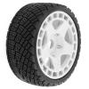 100mm 1/8 RC On-Road Soft Sticky Tyres Crawler tire and Hard Plastic wheels High grip set 17mm Hex For 1/7 1/8 HPI VRX WR8 HSP Kyosho ARRMA Redcat Losi KM C3 Pegasus CNE W197 (White) view 3
