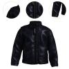 1:12 PU Leather Jacket, Handmade Doll Clothes for 6in Doll Model Dress up Accs, Black view 3