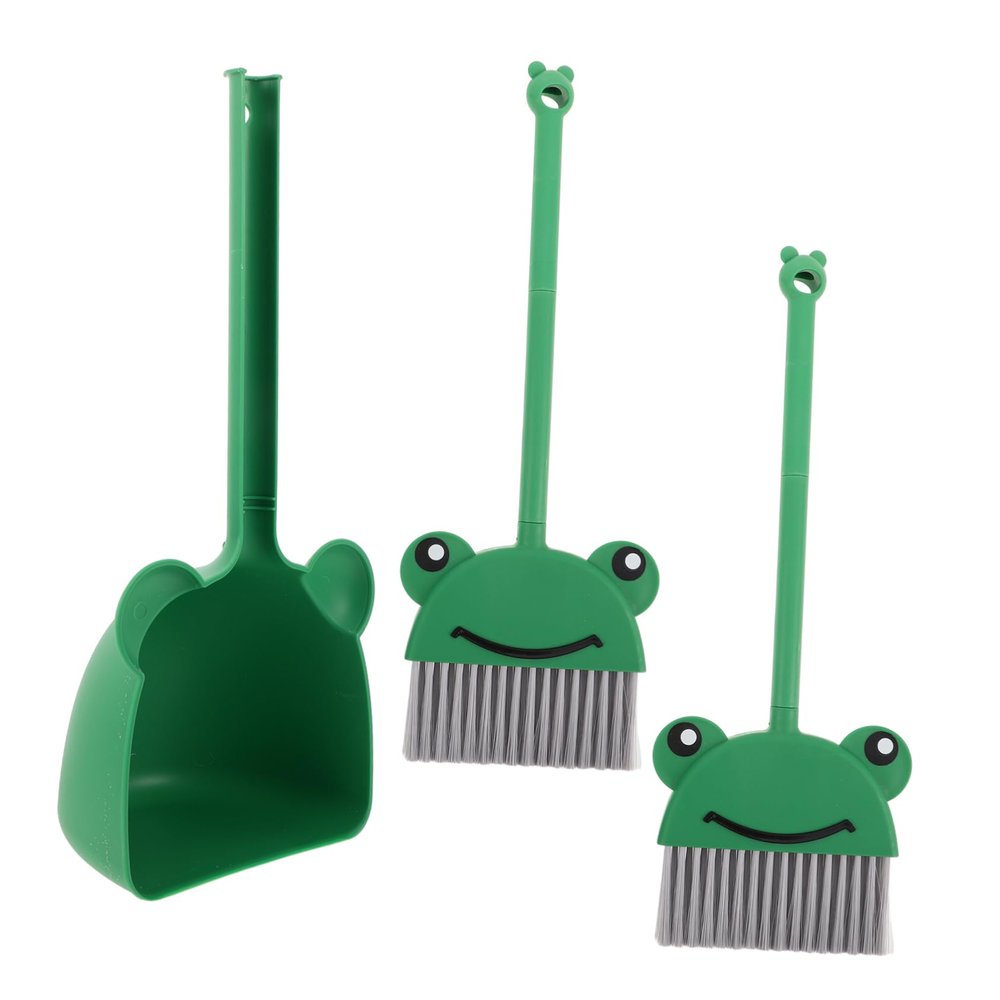 KOMBIUDA 1set Boys and Girls Cleaning Set Cartoon Broom and Dustpan for Toddlers Lightweight and Easy to Use Fun Cleaning Tools for Home and Kindergarten Engaging