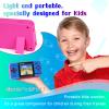 Handheld Game for Kids Built-in 220 32-bit Video Games, 3.0 IPS Screen, Rechargeable Portable Game , Travel Mini Arcade Electronic Toys Gift for Boys and Girls (Pink+Blue) view 4