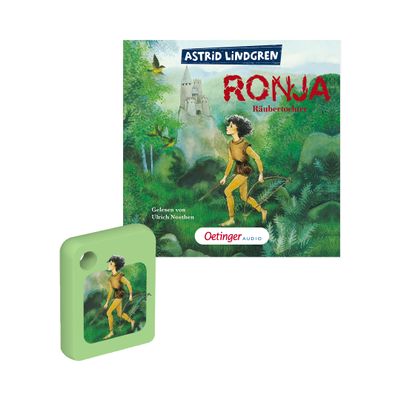 Galakto Audio Token: Astrid Lindgren - Ronja Rubertochter, Audio Book for Children from 8 Years, Playing Time Approx. 322 Minutes