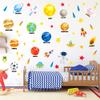 116 PCS Space Wall Decals for Kids Room  Solar System Planet Wall Stickers with Astronaut, Rocket & Stars  Waterproof RemovablVinyl Peel & Stick Decor for Boys Girls Bedroom Nursery Playroom view 1