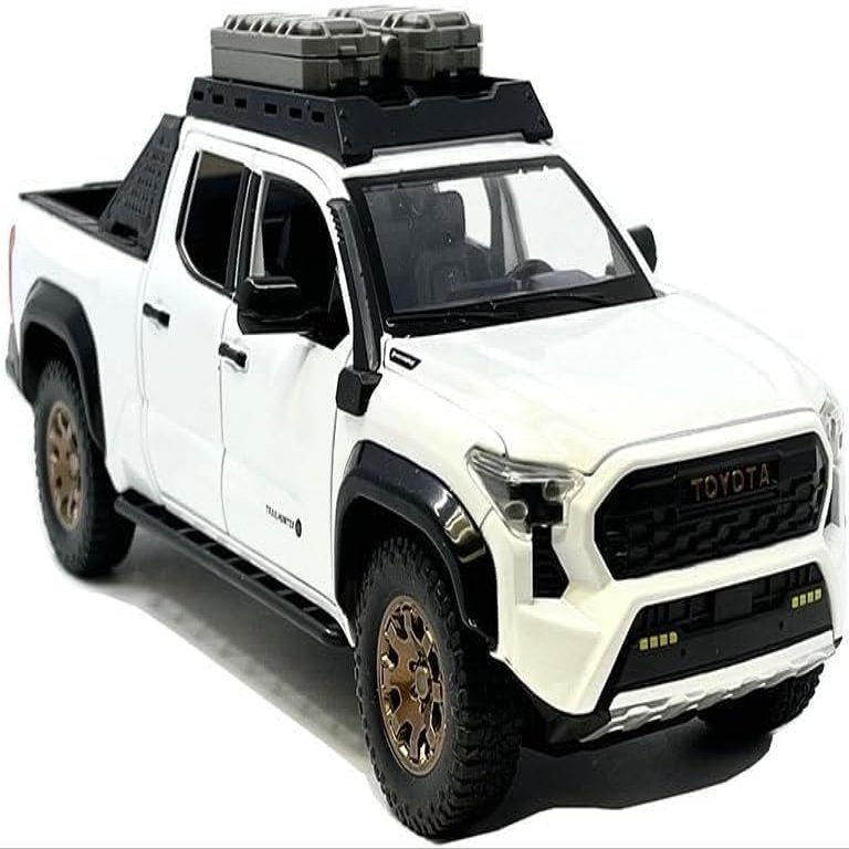 2024 Trail Hunter Edition Pickup Truck White Metallic 1/24 Diecast Model Car H08777-WH
