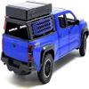 2024 T RD Off-Road Edition Pickup Truck Blue Metallic with Bed Camper 1/24 Diecast Model Car H08778-BL view 2