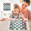 SPYMINNPOO Chess Demonstration Board Set with 32 Chess Pieces Slotted Foldable Portable Complete Demo Chess Set for Chess School view 4
