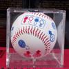 Alomejor Baseball Display Case, Clear Plastic Souvenir Storage Box Holder 8 * 8 * 8cm with Bottom Bracket for Souvenir Storage Box Holder (White) view 2