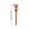Guohetuk Horse Head Stick Toy for Fun, Brown view 3