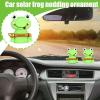 Solar Dancing Frog - Solar Motion Frog Ornament, Dashboard Dancing Frog Toy, Frog Solar Powered Desk Toy, Moving Frog Ornament for Car, Frog Dashboard Wobble Toy for Auto Shaking Frog Figurine view 2