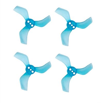 12 Pairs 1635 1.6X3.5X3 40mm 3 PC Propeller Compatible With RC FPV Freestyle Tinywhoop Drones DIY Parts 1mm 1.5mm(12PAIRS 1.5MM BLUE)