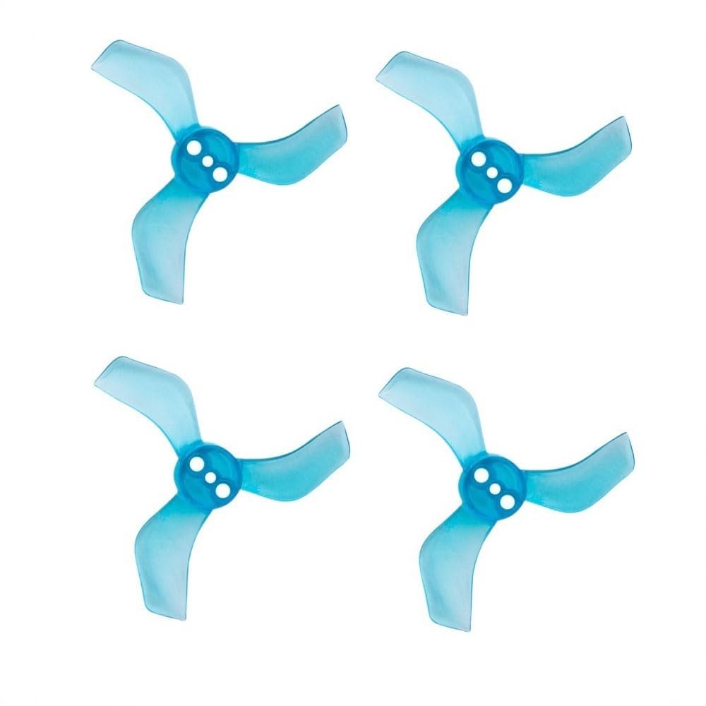12 Pairs 1635 1.6X3.5X3 40mm 3 PC Propeller Compatible With RC FPV Freestyle Tinywhoop Drones DIY Parts 1mm 1.5mm(12PAIRS 1.5MM BLUE)