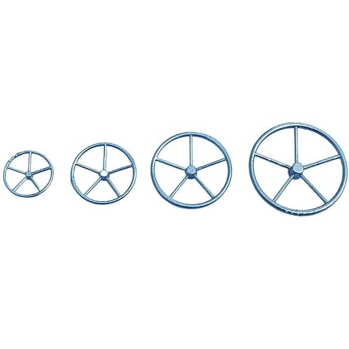 3D Printed Resin Steering Wheel for RC Boat - Unpainted White DIY Ship Accessories, Nautical Simulation Parts (15mm, 21mm, 26mm, 32mm Diameter), 1 Piece(15mm)