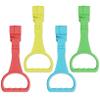 Playpen Pull up Rings, 4PCS Plastic Baby Pull up Rings, Non Slip Playpen Handles to Pull, Easy to Install and Remove Pull up Handles for Baby Playpen view 1