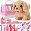 15 Pcs Robot Puppy Dog Toys for Girls Kids Boys, Realistic Robot Puppy Toys with Walk & Bark, Toy Gifts for 3 4 5 6 Year Old, Ideas 3 4 5 6 Year Old Girls Birthday Gifts view 1