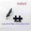 ABS Plastic Bollard for Marine Ship Models - Cable Guide Post for RC and Tugboat Models, Dimensions: 25mm x 4.2mm x 13mm - Gray Color - 1 Piece view 4