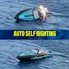 volantexrc RC Remote Control Boat for Pool2.4Ghz Control RC Boats for Adults, Lake Electric Boat with Water Cooling System 2Rechargeable Batteries (Blue) view 3