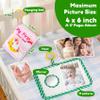 2PCS Baby Photo Album First Family Memory Book for Newborns,Baby Soft Cloth Album with Safety Mirror,Holds 4x6 Pictures for Babies Toddler & Kids,Perfect Gifts for Baby Shower Newborns Family Photos view 2