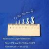 3D Printed Resin Ship Hook for RC Boat - Unpainted White DIY Ship Accessories, Nautical Simulation Parts (8x4mm, 12x6mm, 16x8mm, 20x10mm, 25x12mm), 1 Piece(12 * 6mm) view 3