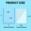 200ct 55pt 3" x 4" Hard Plastic Card Protector - 100ct Hard Card Sleeves and 100ct Soft Card Sleeves for Trading Cards, Clear Open-Top Card Holder, Fits Standard Trading, Baseball, Sport, Game Cards view 2