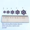 3D Printed Resin Ship Wheel for Model Boats - Unpainted White DIY Vintage Ship Accessories, Nautical Simulation Parts (20mm, 25mm, 30mm, 35mm, 40mm Diameter), 1 Piece(20mm) view 3