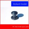 3D Printed Resin Single Bollard for RC Boat Dock Scene - Unpainted White DIY Ship Accessories, 1:35 Scale Nautical Simulation Parts, 1 Piece view 4