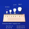 3D Printed Resin Crane Hook for DIY Model Scenes - Unpainted White Simulation Parts (8.5x15mm, 13x22mm, 17x30mm, 21x37mm), 1 Piece(13 * 22mm) view 3