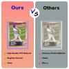 100ct 3"x4" Hard Card Sleeves - 100pt Hard Plastic Trading Card Protector, Rigid Card Sleeve, Clear Open-Top Card Sleeve Fits Thick Cards Such as Baseball, Soccer, Basketball, Hockey, Game Cards view 4