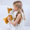 CU-MATE Electronic Walking Dog Toy, Interactive Plush Corgi Puppy, Realistic Interactive Pet Toy Dog, Walking, Barking, Wagging Tail & Talking, Present Gifts for 3+ Year view 4