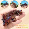 GHIAKQYT 8PCS 3D Printed Dragon Toys,Articulated Dragon,3D Fidget Toy,Flexible Desk Pets,3-D Printed Animals Toys Gift for Kids Adult Home Office Decor view 3