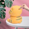 Adorable Tiger Kids Piggy Bank, Kids Piggy Bank Cute Tiger Flowing Lines Hand Painting Rich Bright Colors Bank view 3