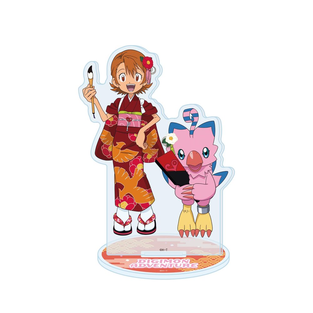 A3 Digimon Adventure 11 Sora Takenouchi & Piyomon New Year Ver.[Illustration by Illustration] Acrylic Stand