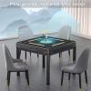 2F22E Mahjong Mat - Non-Slip Noise Reduction Gaming Mat 32.4x32.4 Inch for Mahjong/Poker/Board Games/Card Games/Dominoes (Black) view 4