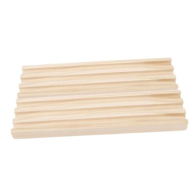 BRIGHTFUFU 2pcs Wooden Domino Rack for Storage Travel and Enhanced Gameplay Nonslip Base Mahjong Display Stand Table Game Accessory